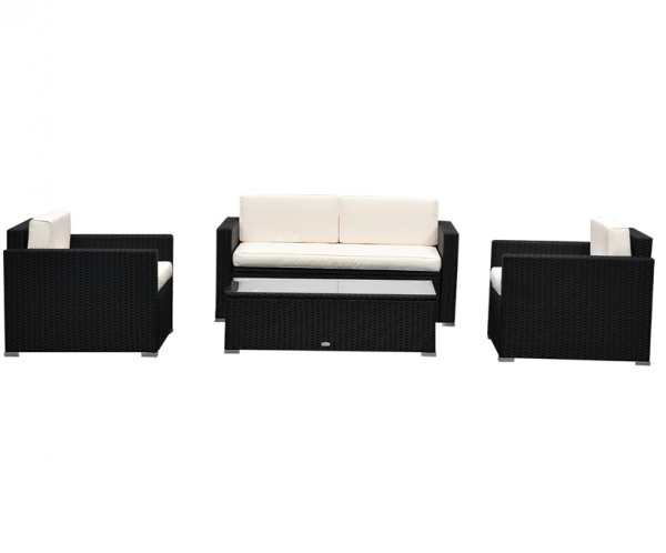 4-piece rattan patio sofa