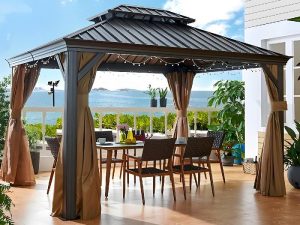 Aluminum frame gazebo
