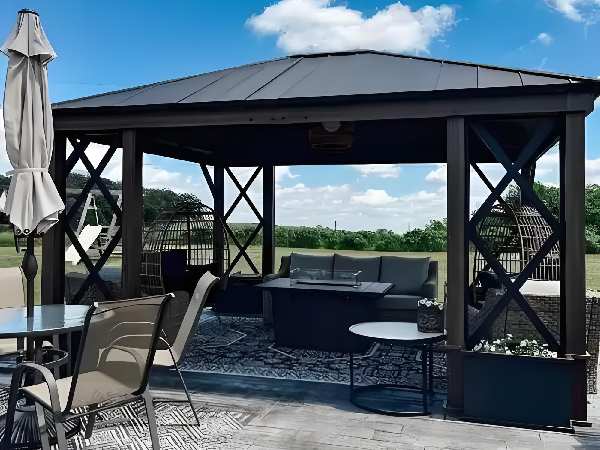 Galvanized Steel Permanent Gazebo