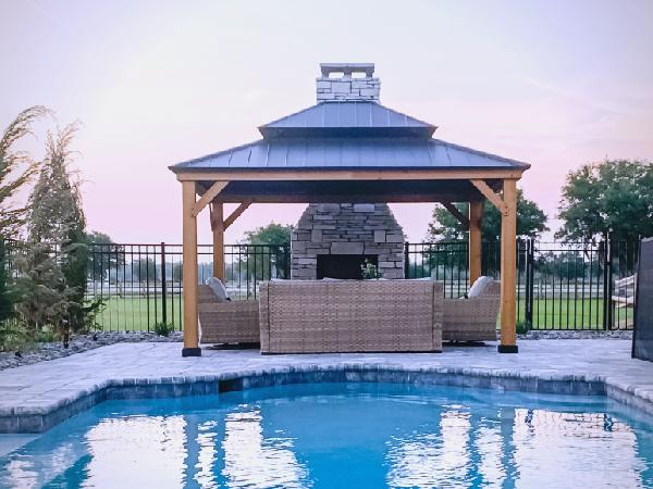 Galvanized Steel Roof Gazebo