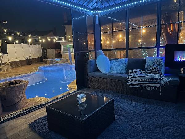 Permanent Gazebo with Removable Side Panels