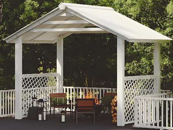 Treated Wood Gazebo with Modern Look