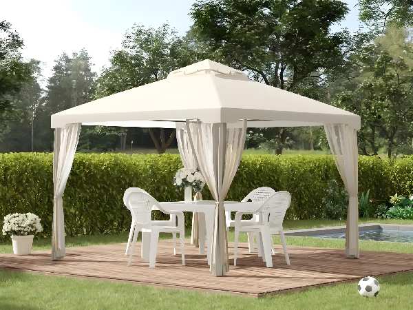 White Gazebo with Soft Top