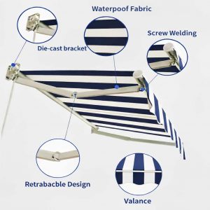 LIDA OUTDOOR Manual Retractable Awning Features