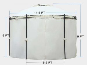 Les dimensions des tonnelles dôme pour terrasse