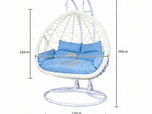 Wave-Design Double-Pole Double Egg Hanging Swing Chair-HSC-DE2-003 (1)