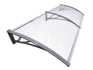 Auvent en polycarbonate avec cadre en aluminium pour portes et fenêtres