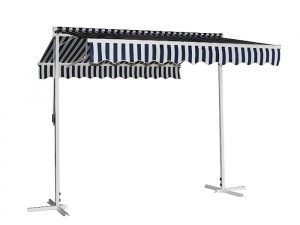 Store banne autoportant noir et blanc LD-DFFSA-0015BW