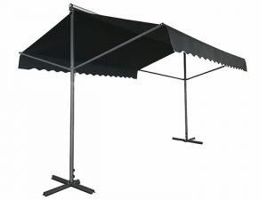 Store banne autoportant double pente noir LD-DFSA-0010BK