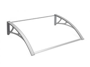 Auvent en polycarbonate blanc LD-PA-0011WH