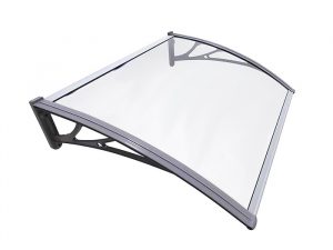 Auvent en polycarbonate blanc LD-PA-0011WH