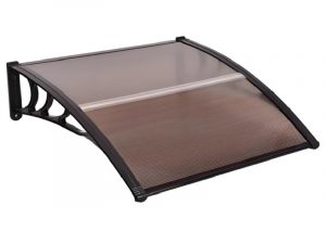 Auvent en polycarbonate marron LD-PA-0021BN