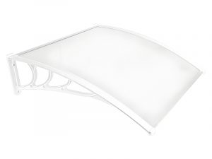 Auvent en polycarbonate blanc laiteux LD-PA-0051MW