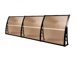 Auvent en polycarbonate marron LD-PA-0083BN