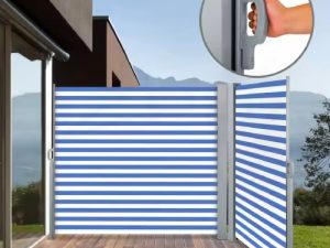 Store banne double face LD-DSA-016BLU/WH – vue 1