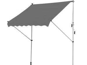 Store banne sans perçage LD-FSA-007GY (gris)