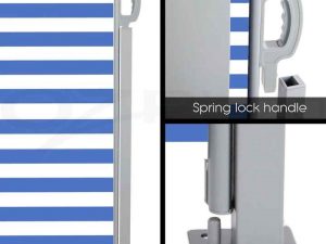 Paravent rétractable LD-SA-008BLU/WH – vue 1