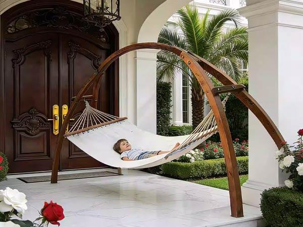 Wooden Stand Backyard Hammock