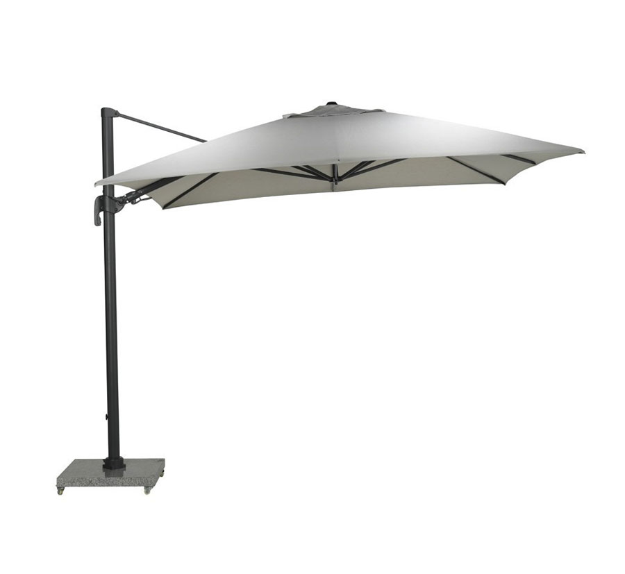 Parasol déporté en aluminium 3 x 4 m qualité commerciale
