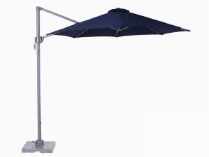 Parasol déporté rond bleu marine 3,5 m