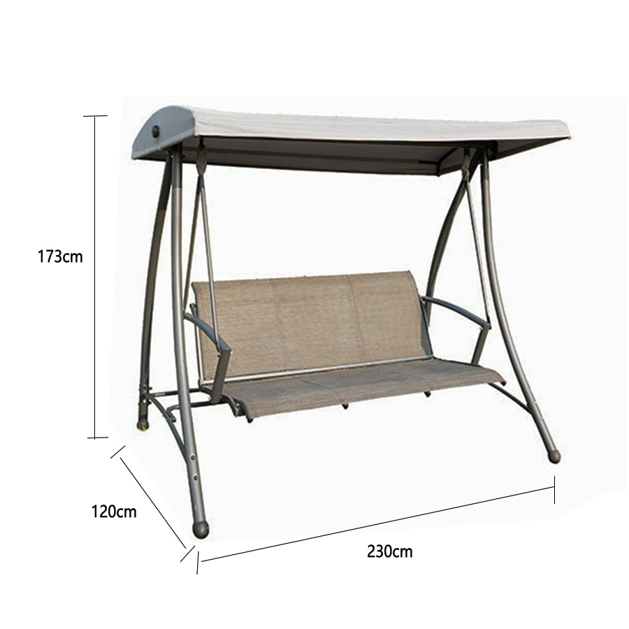 Dimensions de la balancelle imperméable pour patio et jardin