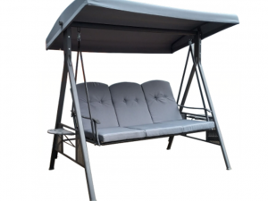 Balancelle de jardin 3 places convertible avec auvent imperméable
