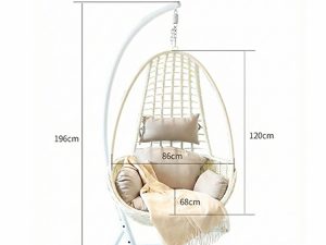 Fauteuil oeuf suspendu tressage renforcé HSC-SE1-003