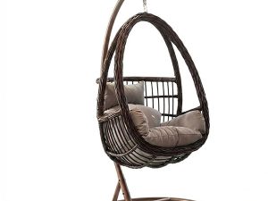 Single-Egg-Wicker-Hanging-Chair-1.jpg Fauteuil oeuf suspendu en résine tressée une place