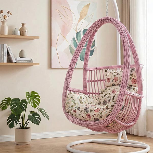 Fauteuil oeuf suspendu pour balcon