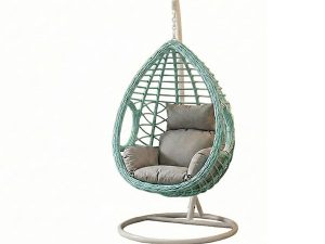 Fauteuil oeuf suspendu design vague