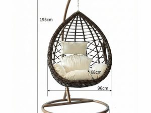 Fauteuil oeuf suspendu design vague HSC-SE1-002