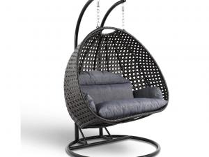 Fauteuil oeuf suspendu double Fauteuil oeuf suspendu double avec support HSC-DE2-001