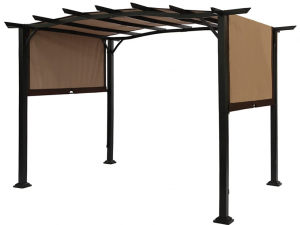 Pergola extérieure avec toile rétractable