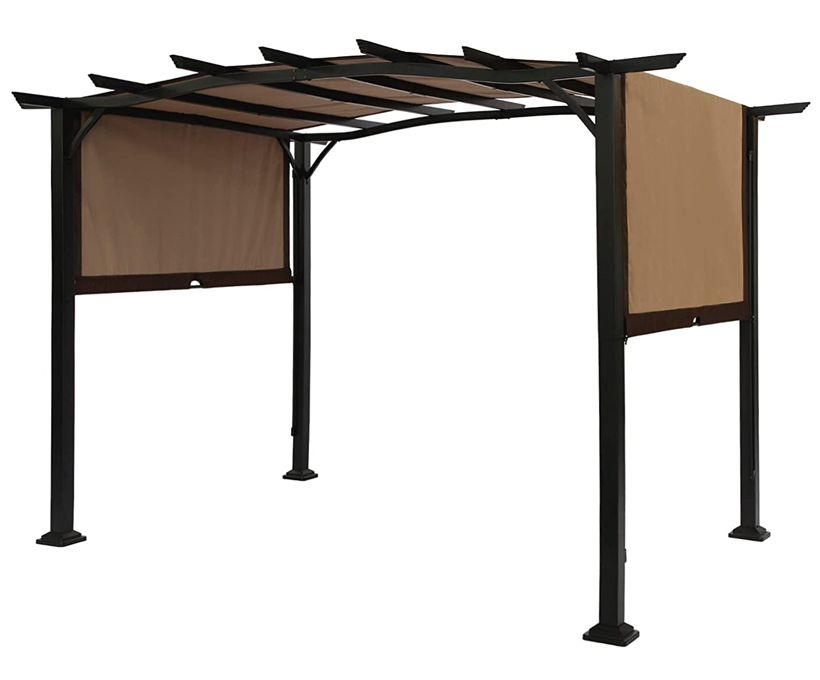 Pergola extérieure avec toile rétractable