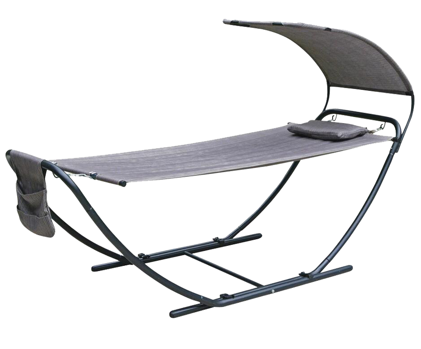 Hamac pliable avec toit pare-soleil